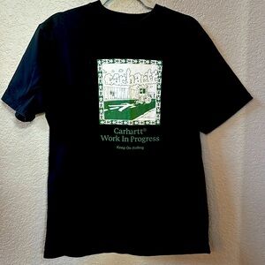 Carhartt WIP black Steamroller s/s large